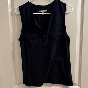 Banana Republic Midnight Blue Sleeveless Top